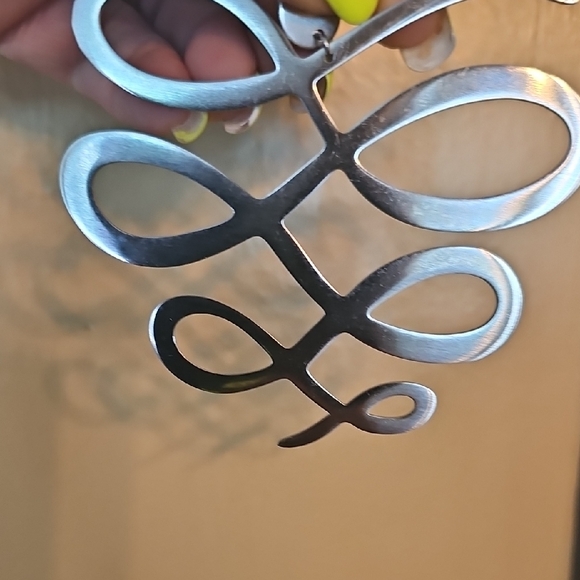 Elegant Stainess Steel Statement Earrings - Picture 2 of 5